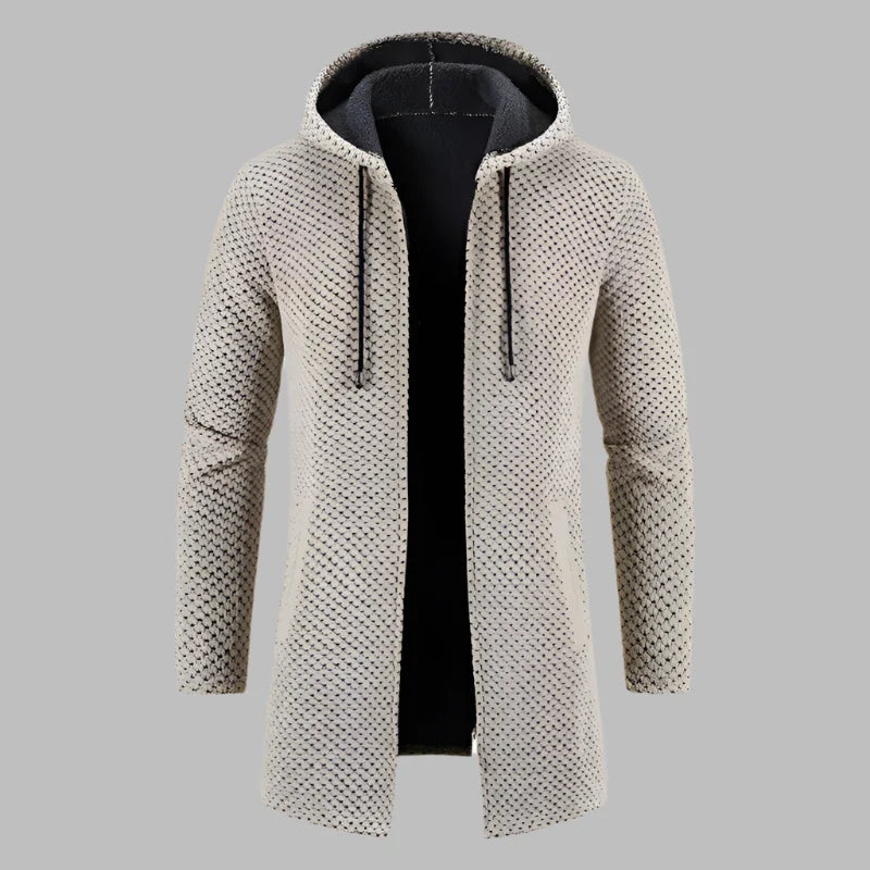 Chris Long Hoodie | Heren Hoodie met Lange Pasvorm en Rits