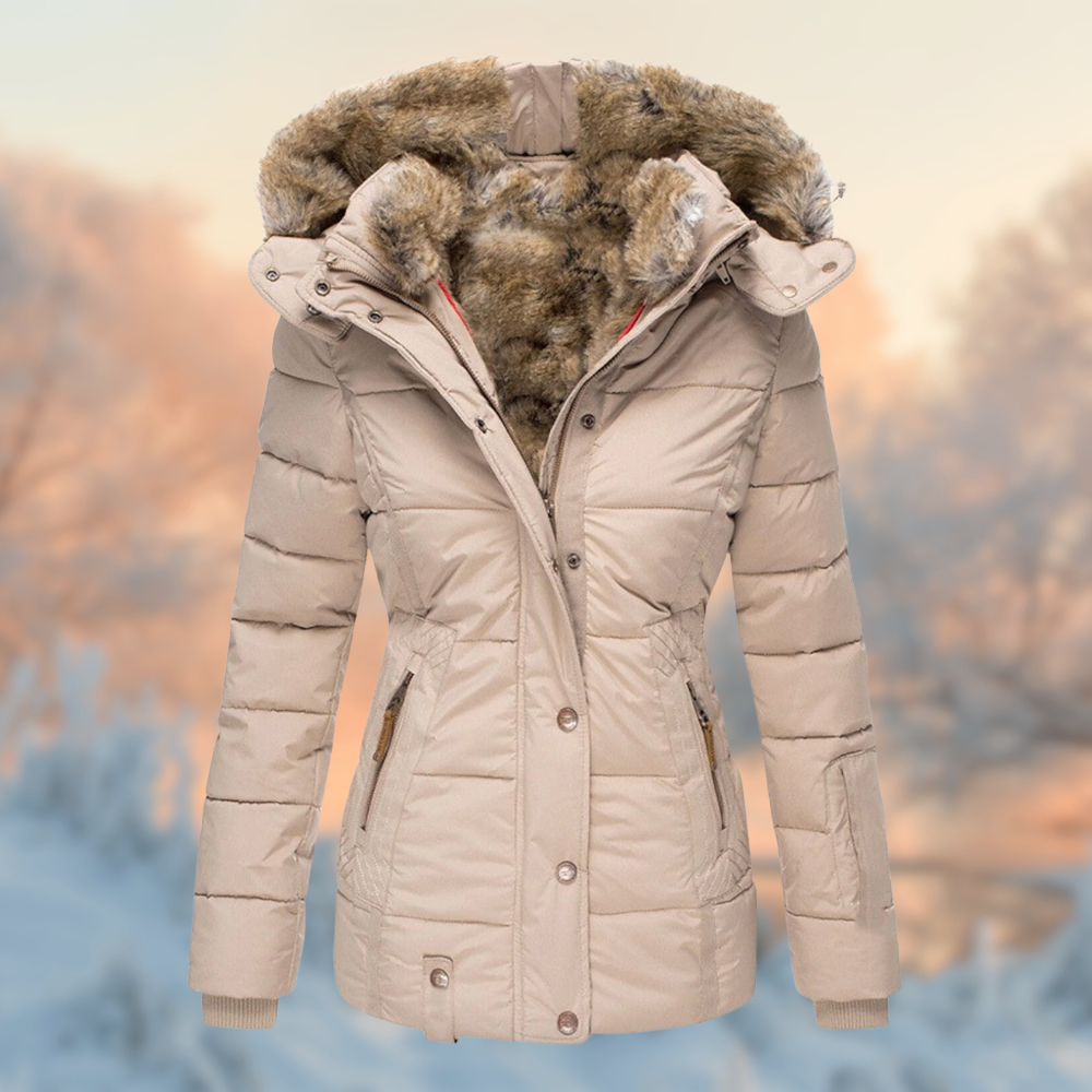 Stella Marie Parka | Warme waterdichte winterparka met fleece voering voor dames