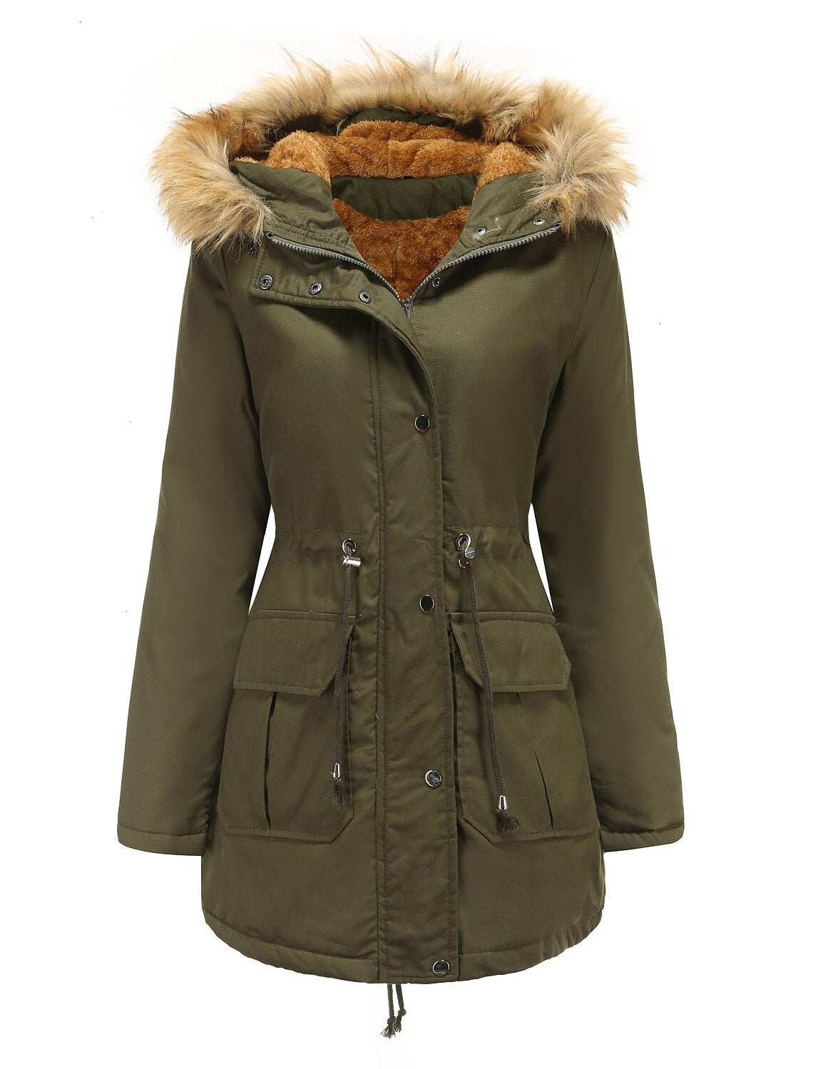 Stella Marie Parka | Waterdichte lange winterparka met bontkraag voor dames