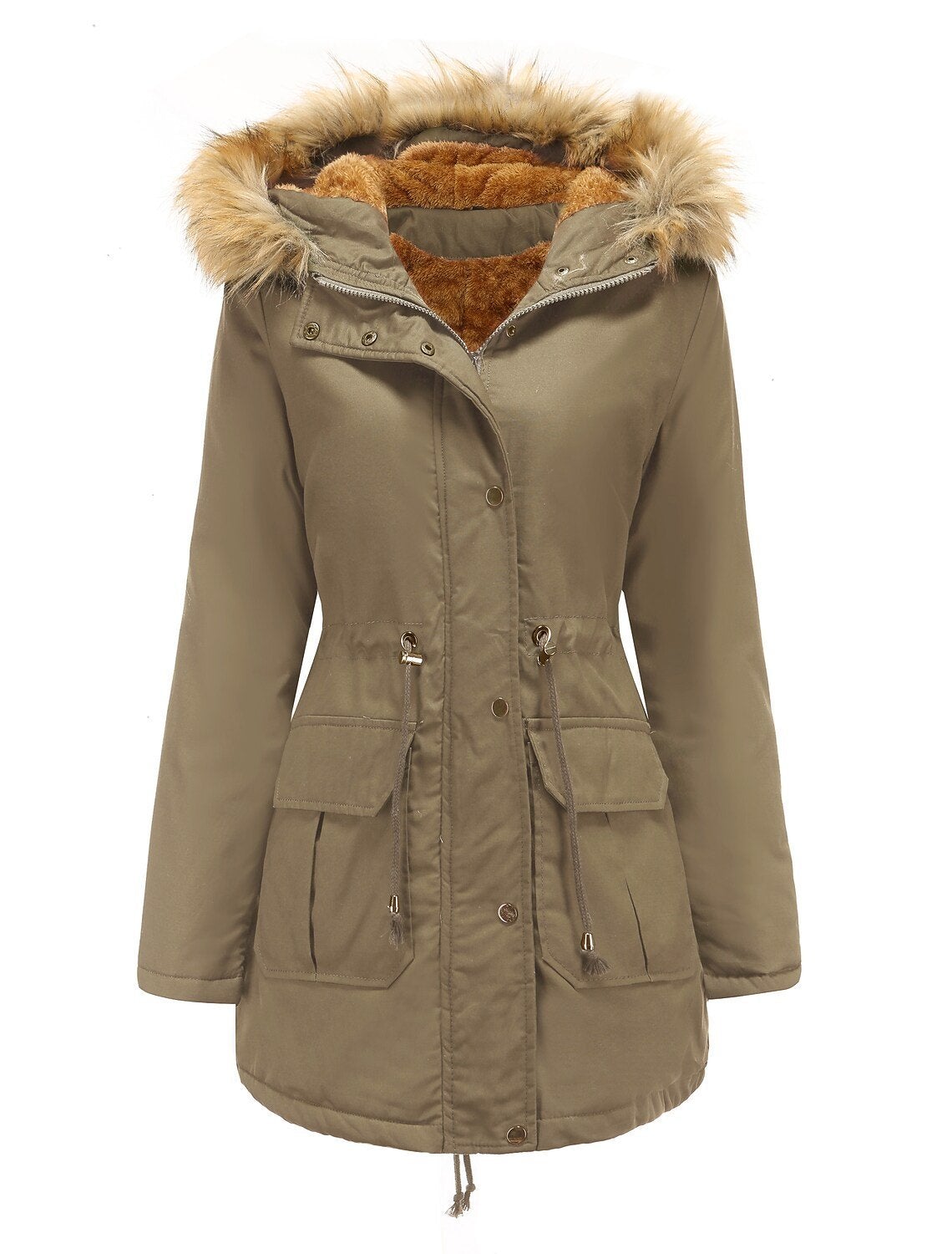 Stella Marie Parka | Waterdichte lange winterparka met bontkraag voor dames