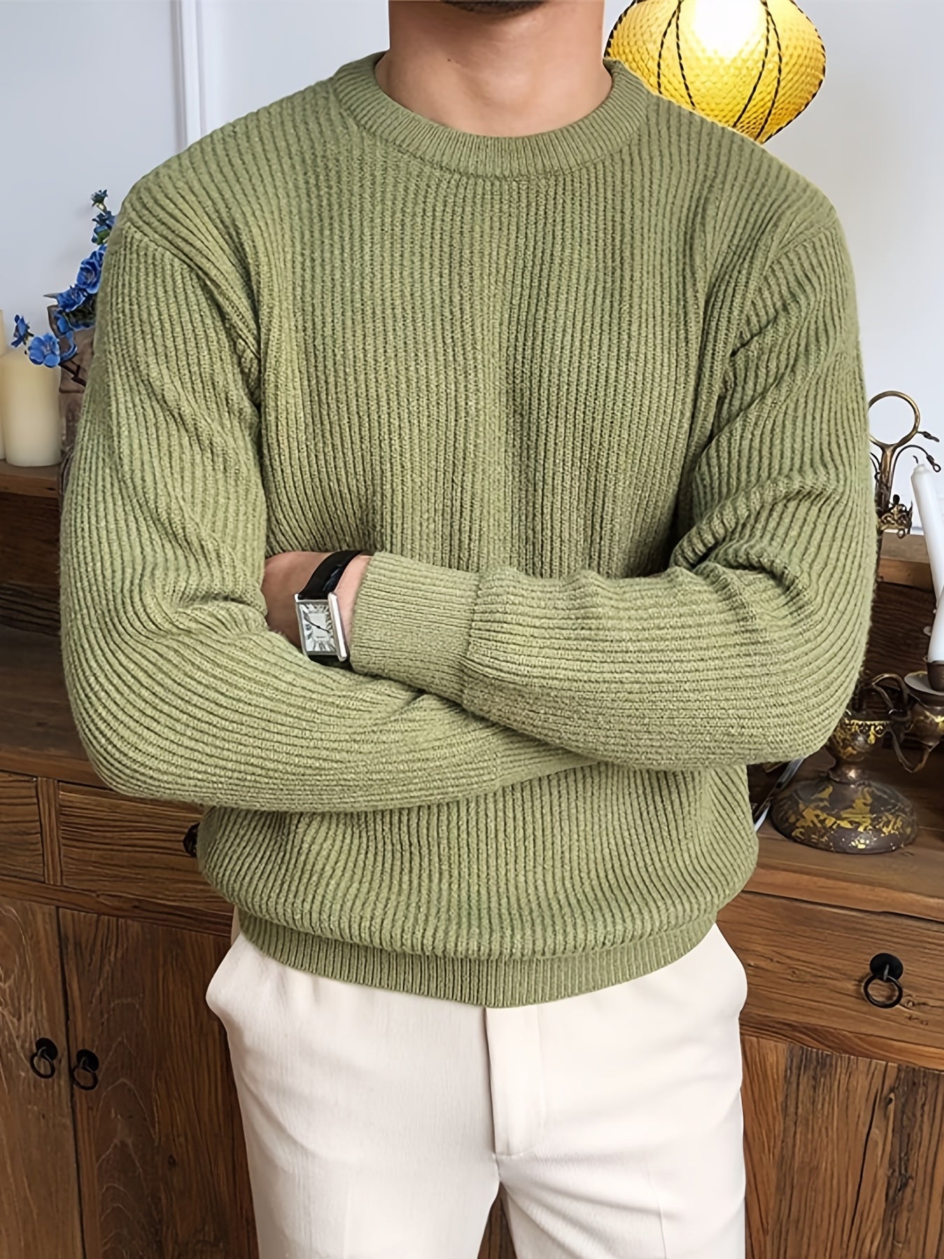 Alberto Trui | Stijlvolle kabeltrui design sweater voor mannen