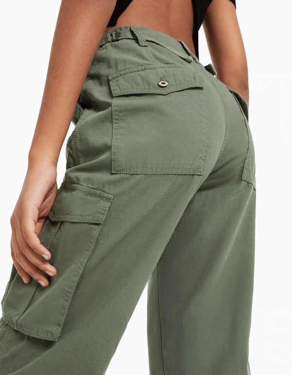 Annika Cargo Pants | Retro-stijl Cargo broeken voor Dames met Zakken