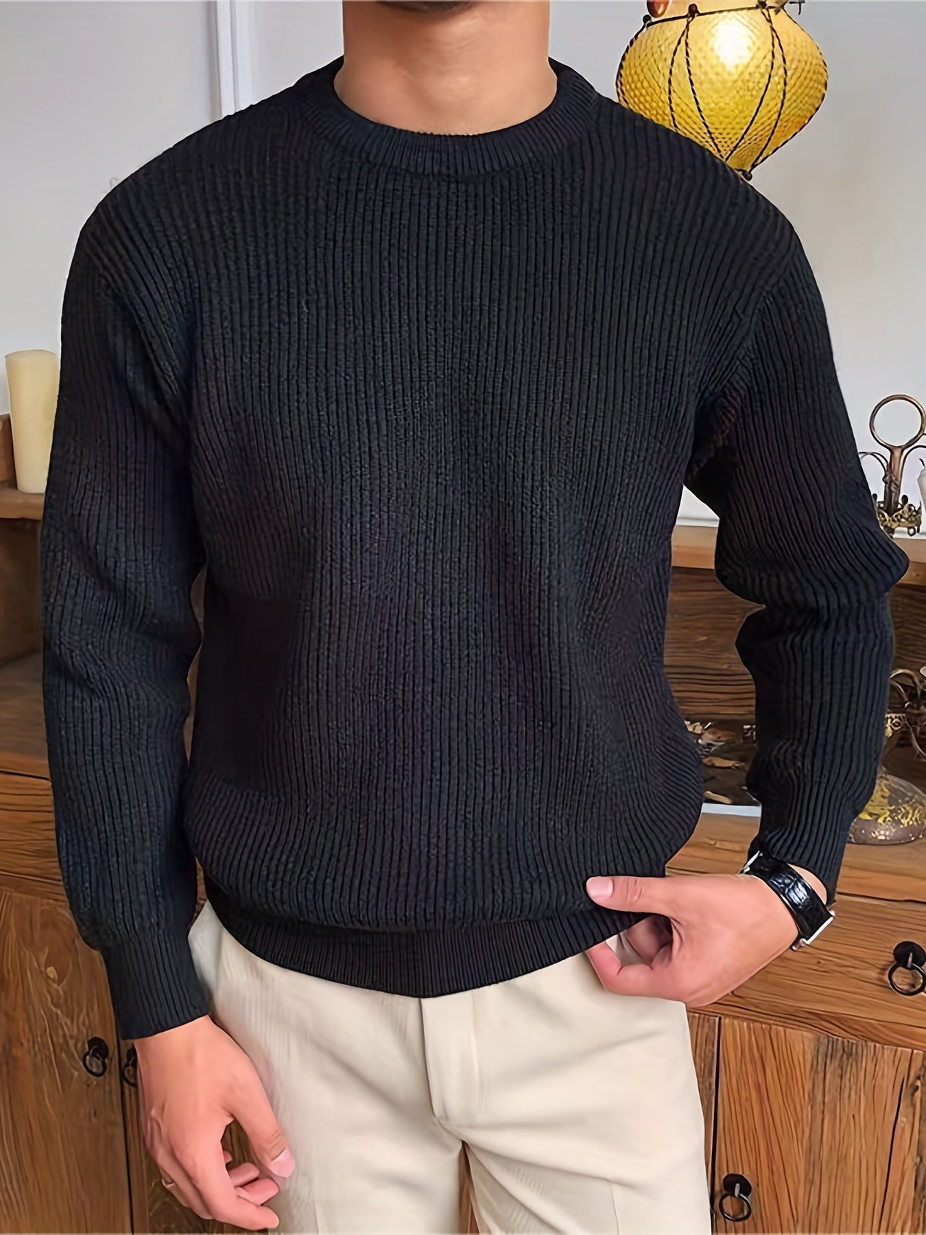 Alberto Trui | Stijlvolle kabeltrui design sweater voor mannen