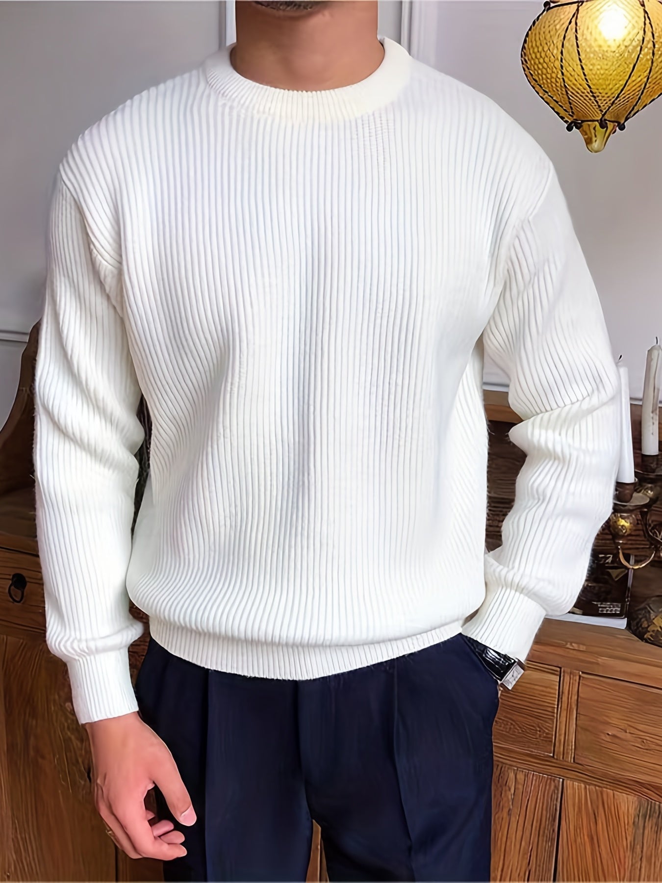 Alberto Trui | Stijlvolle kabeltrui design sweater voor mannen