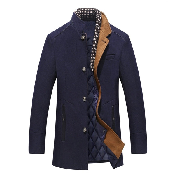 Kingsmen Jacket | Stijlvolle wollen lange heren jas