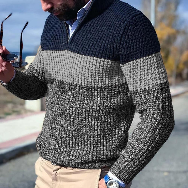 Morello Sweater | Luxe gebreide trui met V-hals voor mannen