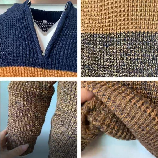 Morello Sweater | Luxe gebreide trui met V-hals voor mannen