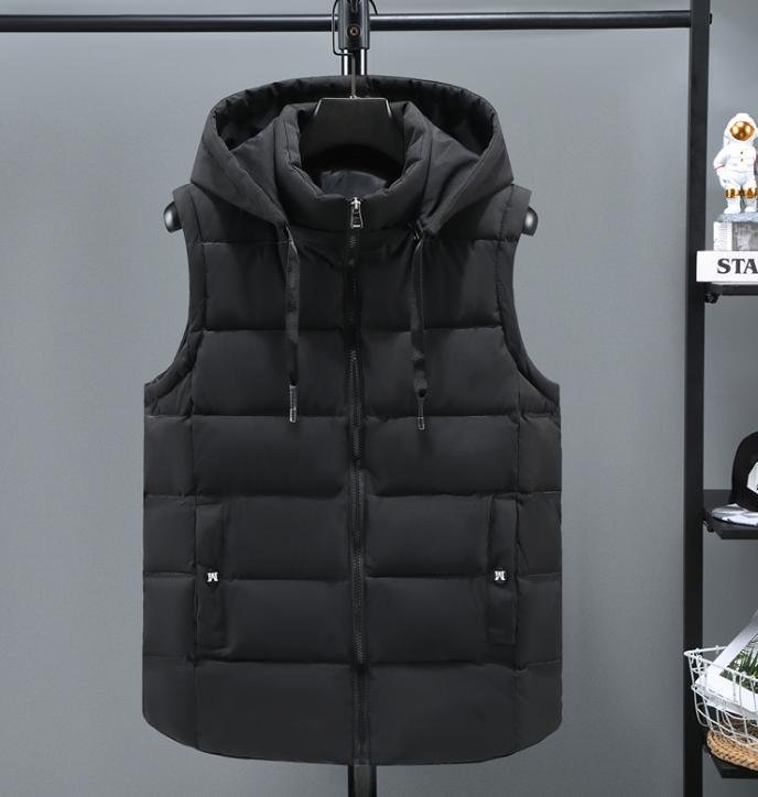 RAW Hooded Bodywarmer | Gewatteerde tussenjas gilet met capuchon voor heren