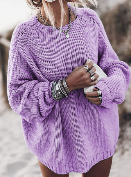 Mya Loose Sweater | Comfortabele wijde trui met lange mouwen