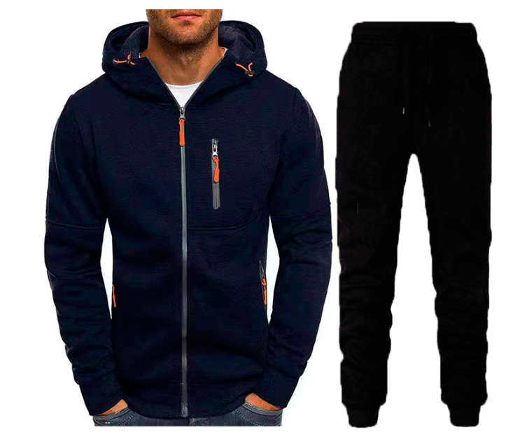 Valenzo Tracksuit | Casual 2-delig trainingspak met hoodie en joggingsbroek voor heren