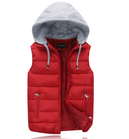 Ralph Bodywarmer | Casual licht gevoerde gilet/jas met afneembare capuchon voor mannen