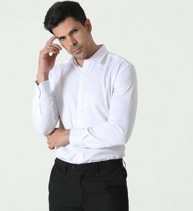 Ganti Stretch Shirt | Casual heren overhemd met premium stretch voor de beste pasvorm