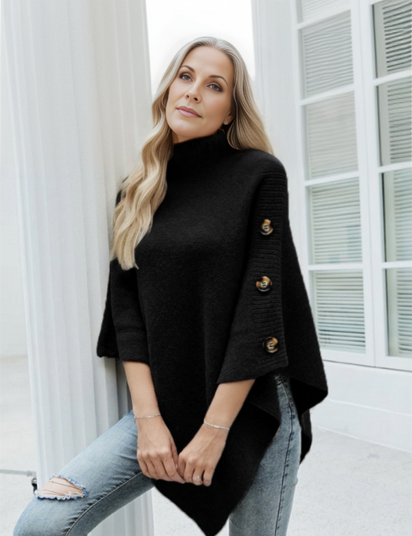 Nikki Coltrui | Elegante lange sweater met knoopdetails