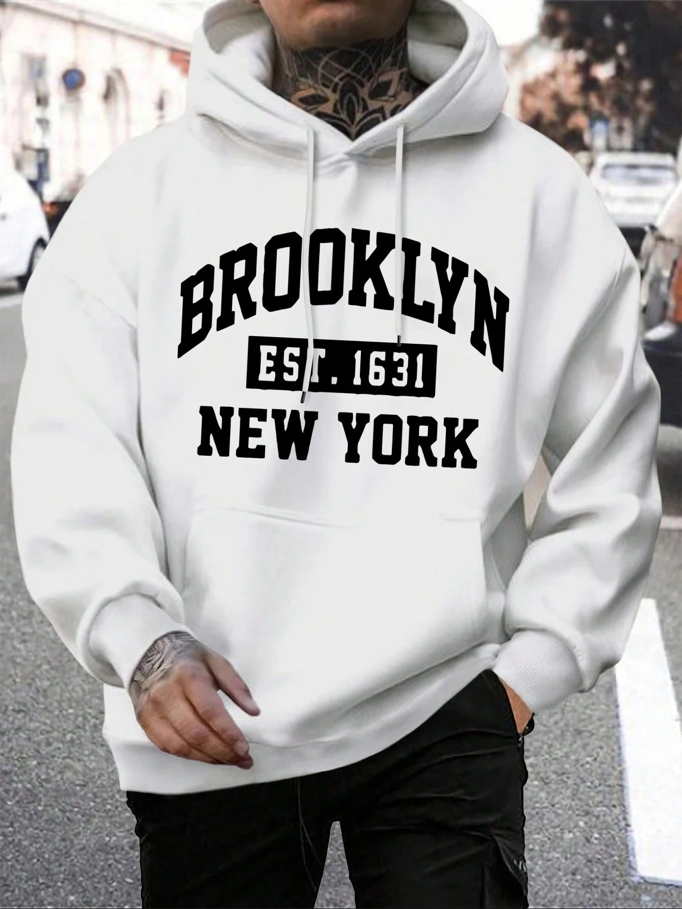 Brooklyn Hoodie | Stijlvolle Amerikaanse streetwear college heren hoodie voor mannen