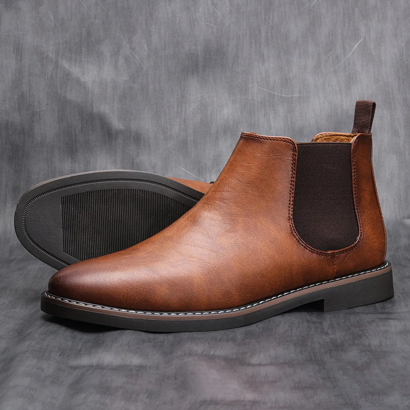 Chealsea Winter Boots | Vintage Stijlvolle comfortabele leren heren laarzen