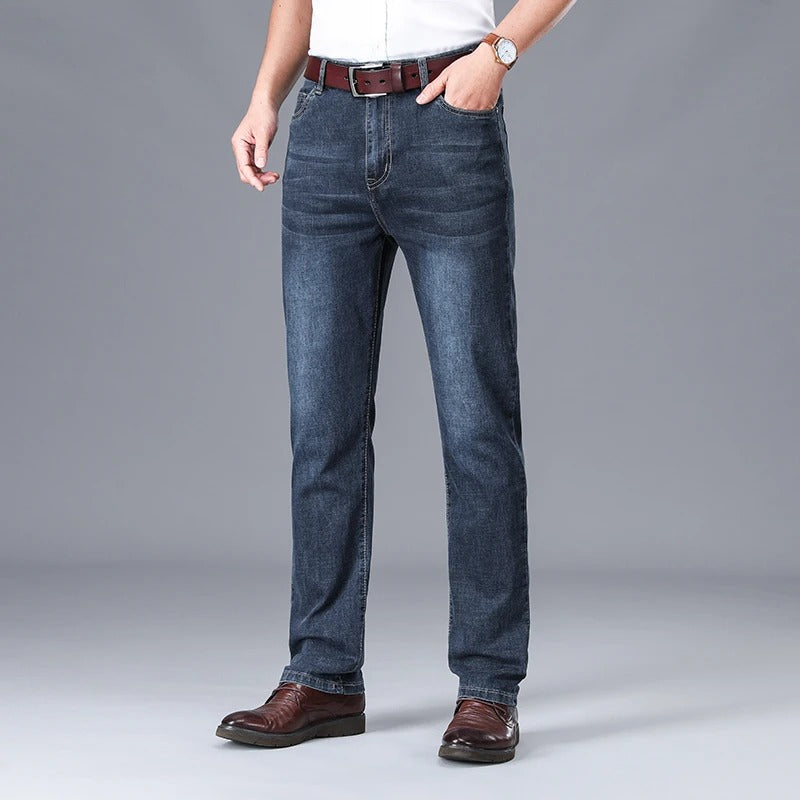 Jacob Heren Jeans | Premium stijlvolle grijze/blauwe heren jeans met stretch