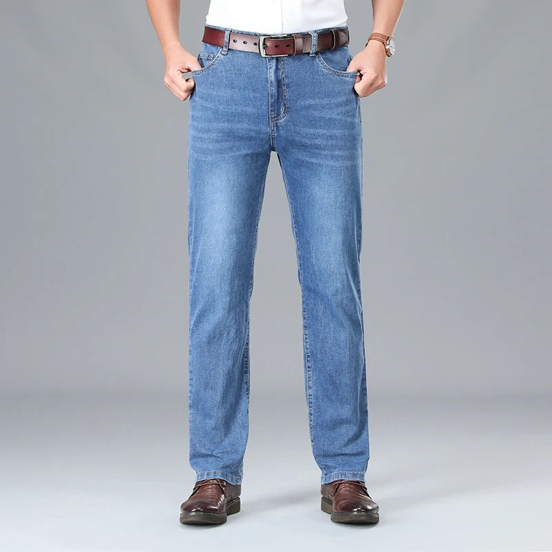 Jacob Heren Jeans | Premium stijlvolle grijze/blauwe heren jeans met stretch