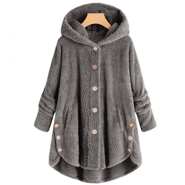 Teddy Vest | Warme comfortabele half-lang fleece vest met capuchon