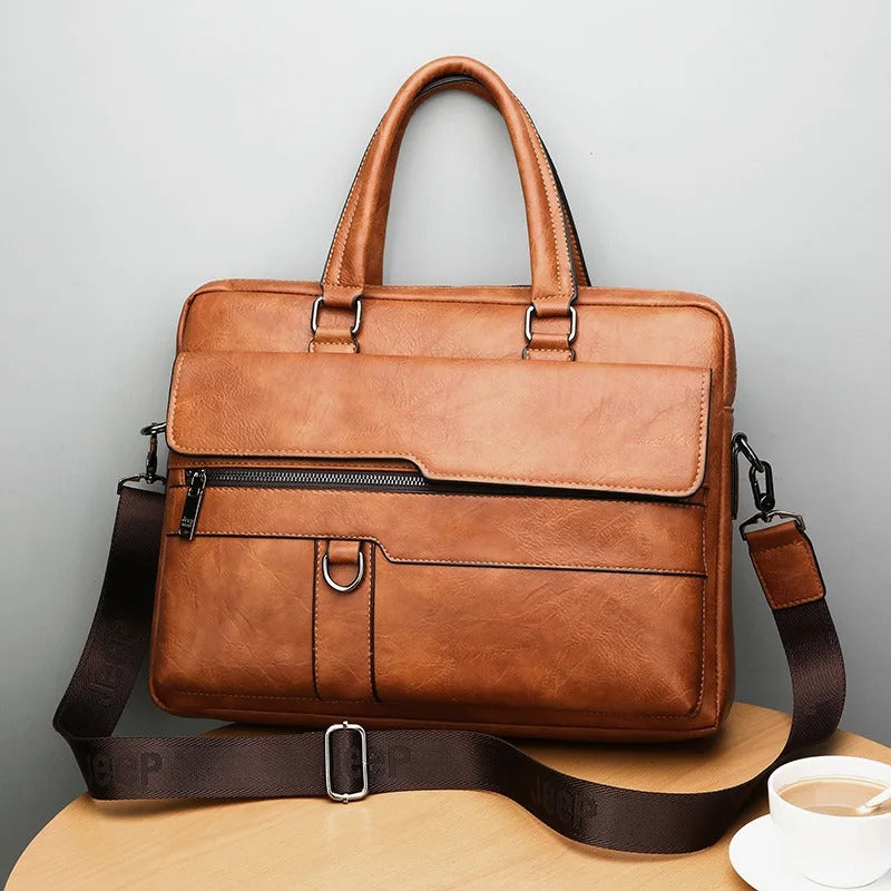 Calvin Business Tas | Retro Stijlvolle handige akte/laptop tas voor mannen
