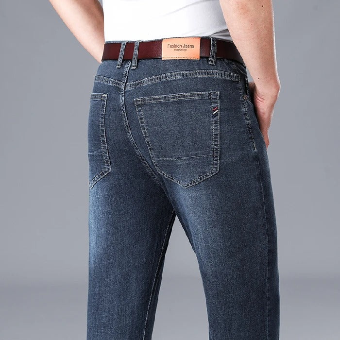 Jacob Heren Jeans | Premium stijlvolle grijze/blauwe heren jeans met stretch