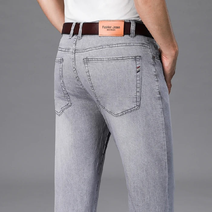 Jacob Heren Jeans | Premium stijlvolle grijze/blauwe heren jeans met stretch