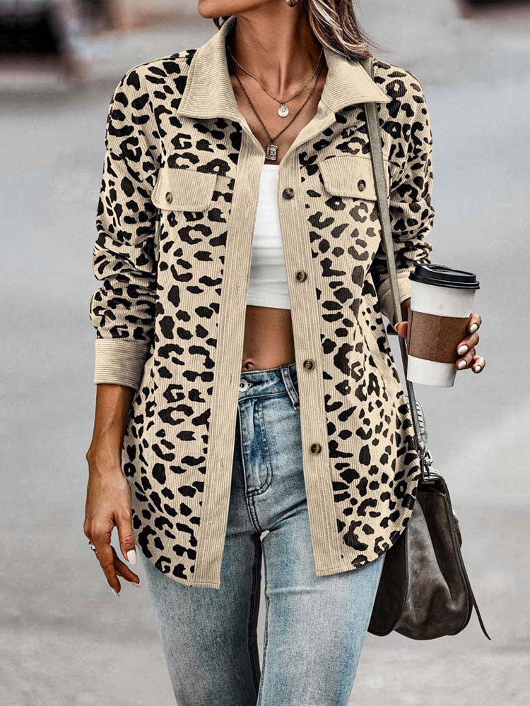 Nikki Leopard Jas | Trendy tussen jas met luipaard print