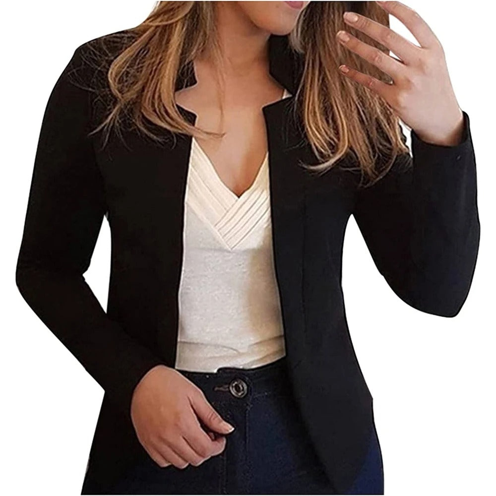 Naomi Blazer | Zachte, elegante, casual korte vest/blazer voor dames, geschikt voor zowel formeel als informeel gebruik