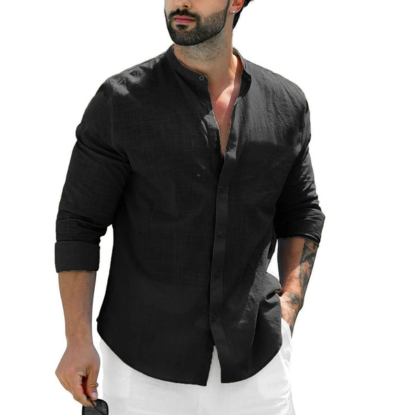 Massimo Linnen Hemd | Stijlvolle casual linnen hemd met lange mouwen voor mannen