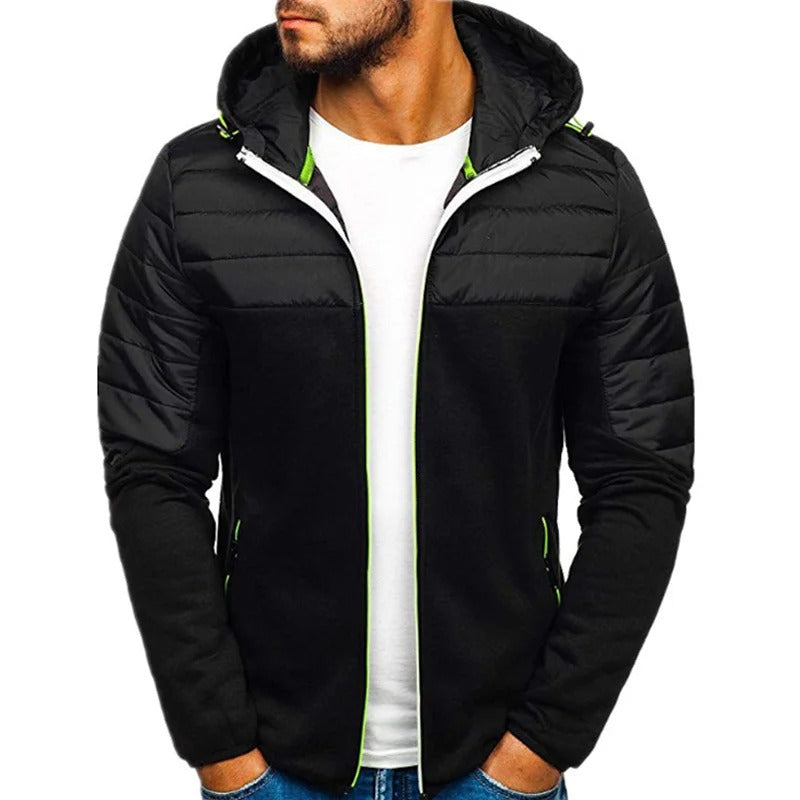 Gants Windbreaker Jacket | Stijlvolle half gewatteerde jas met capuchon voor heren