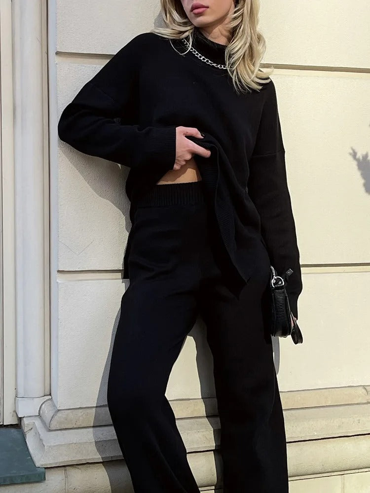 Claira Coltrui | Elegante oversized sweater voor vrouwen met hoge kraag