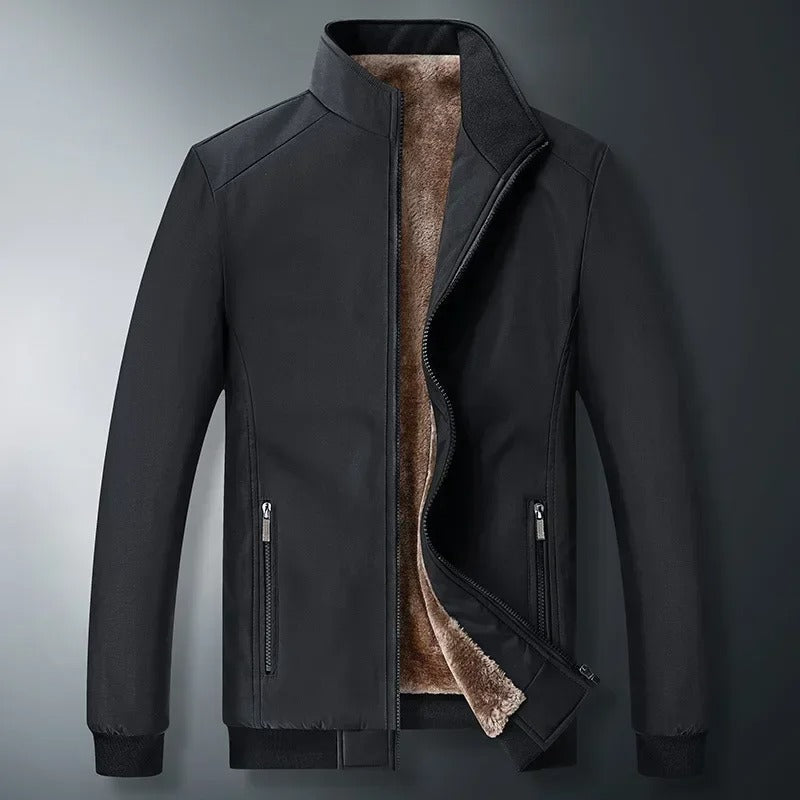 Fabio Colisto Jacket | Stijlvolle Gewatteerde Tussenjas windbreaker voor Heren met Fleece Voering en kraag