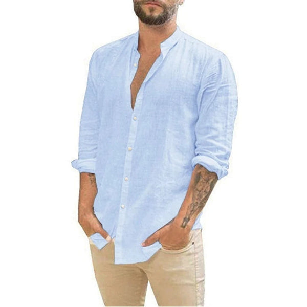 Carpri Linnen Hemd | Stijlvolle casual linnen hemd met lange mouwen voor mannen