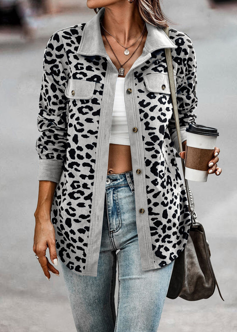 Nikki Leopard Jas | Trendy tussen jas met luipaard print