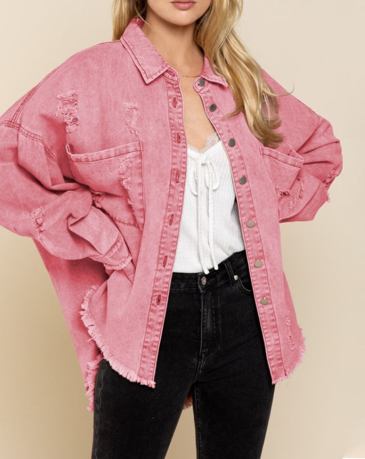 Belma Denim Overshirt | Trendy oversized overhemd voor vrouwen