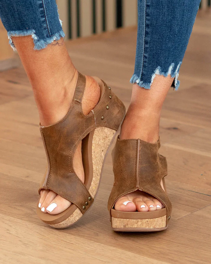 Tava-sandalen | Trendy damessandalen met sleehak en ergonomisch voetbed