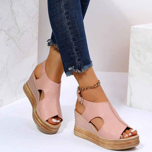 Tava Platform Sandalen | Elegante dames sandalen met riemgesp