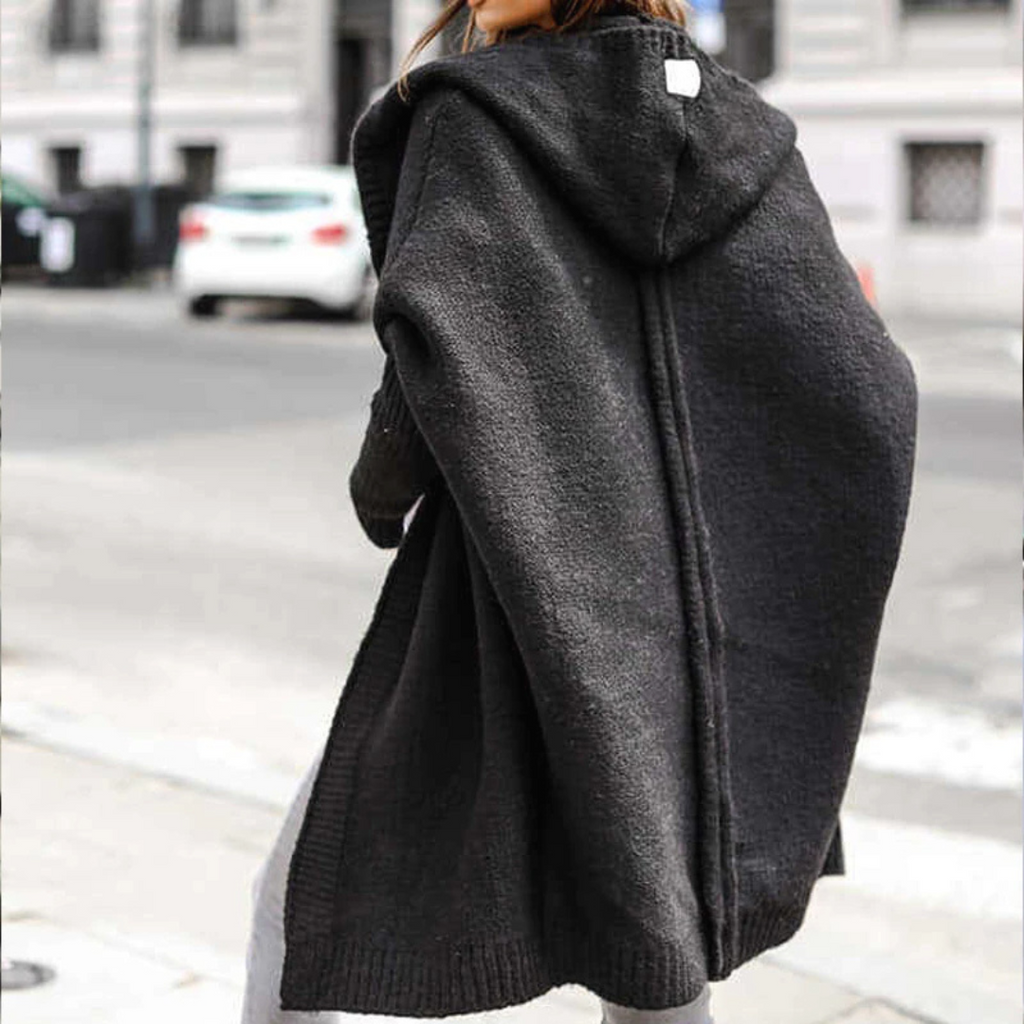 Zahra Gebreid Vest | Lang warm wollen vest voor dames