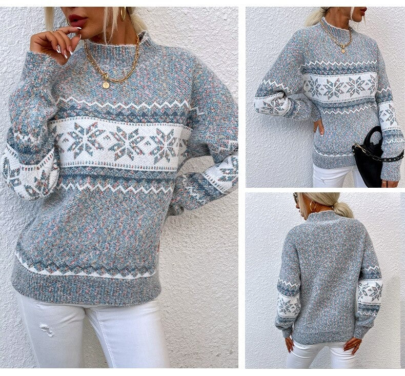 Camilla Snow Sweater | Elegante warme winter trui voor de feestdagen