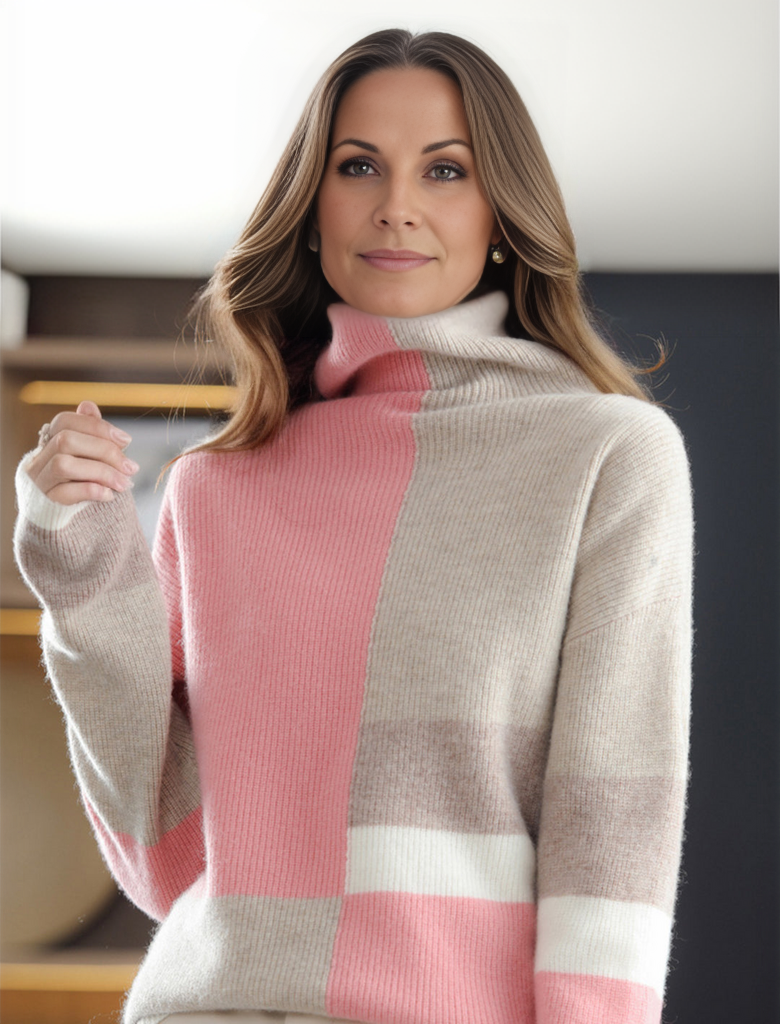 Lia Coltrui | Premium Zachte sweater met Col voor vrouwen