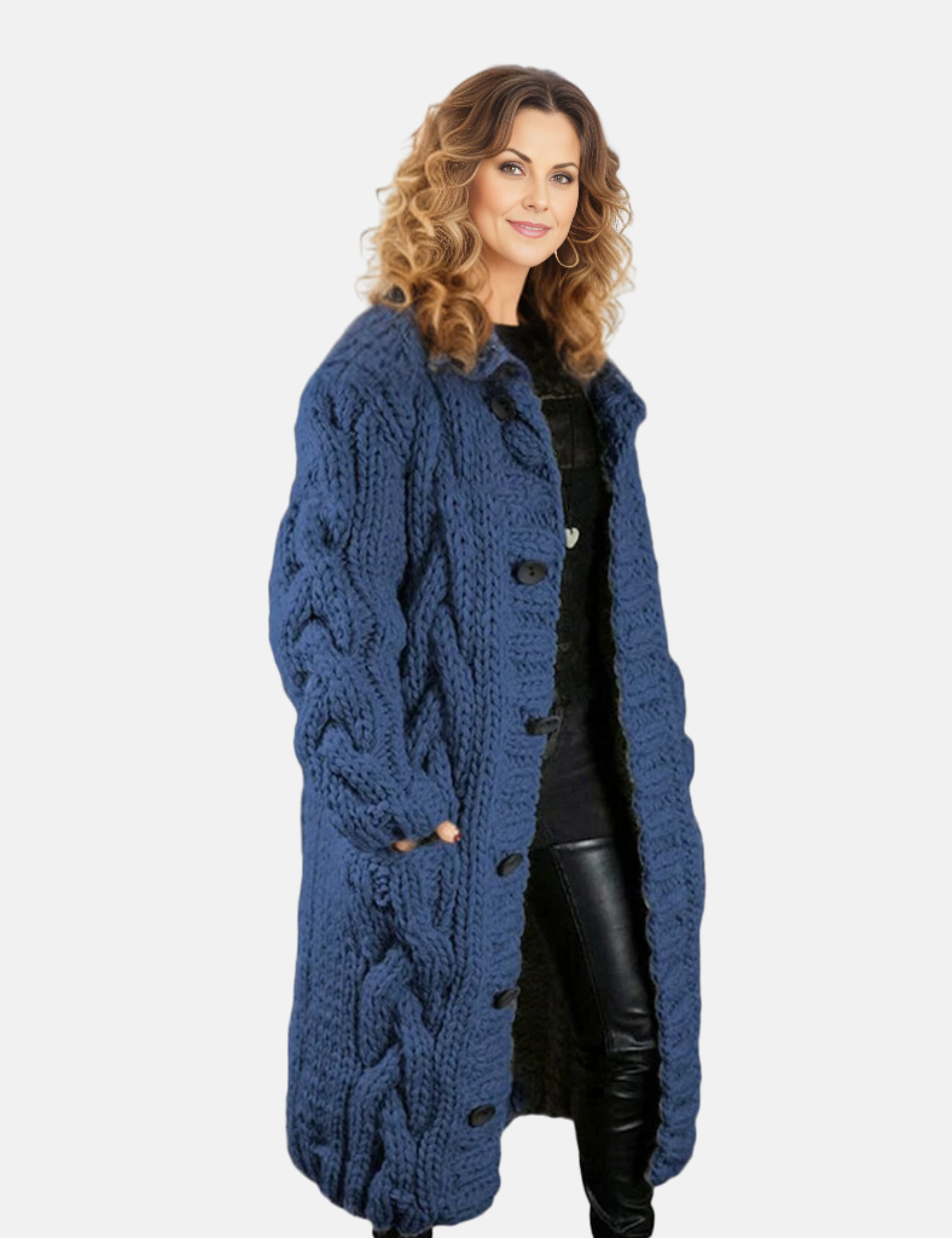 Camilla Cardigan | Superzachte Lange Gebreide Vest met Capuchon voor Dames