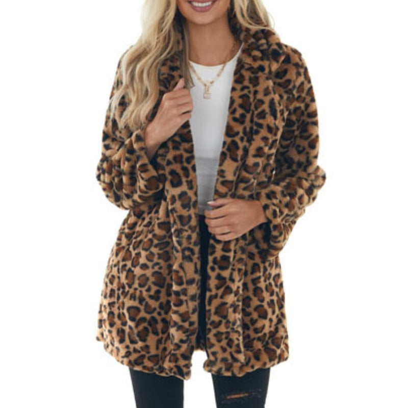 Leopard Fleece Jacket | Comfortabele trendy fleece jas met luipaard print