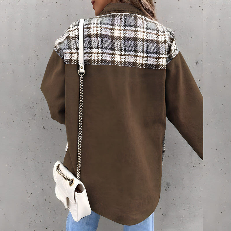 Mika Geruite jas | Trendy oversized geruite jas voor dames
