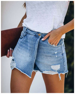 Luna Denim Short | kort jeans broekje voor dames