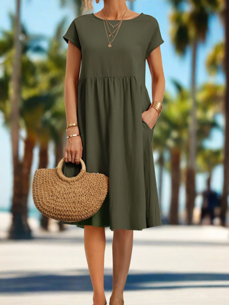 Toscana Casual Dress | Elegante luchtige zomerjurk voor dames