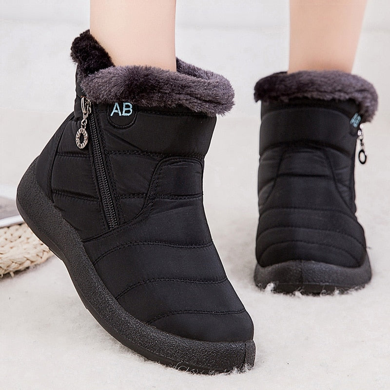 Olivia Laarzen | Warme snowboots met fleece voering voor dames