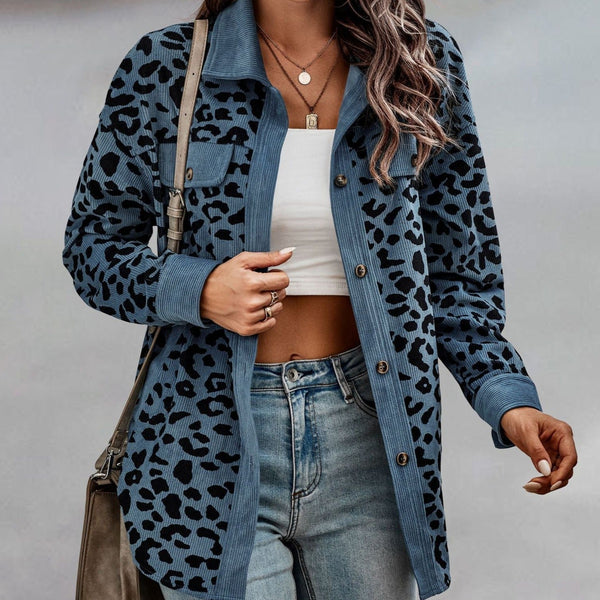 Camilla Jas | Comfortabele oversized jas met luipaard print