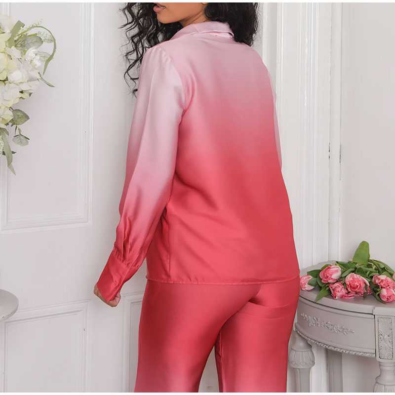 Loavies tweedelige-Set | Comfortabele en elegant dames shirt met broek