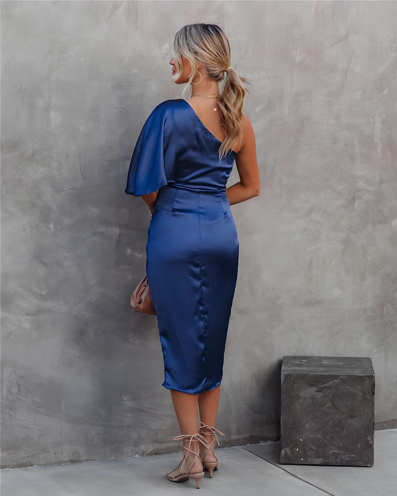 Lucia Party dress | Elegante one-shoulder avondjurk