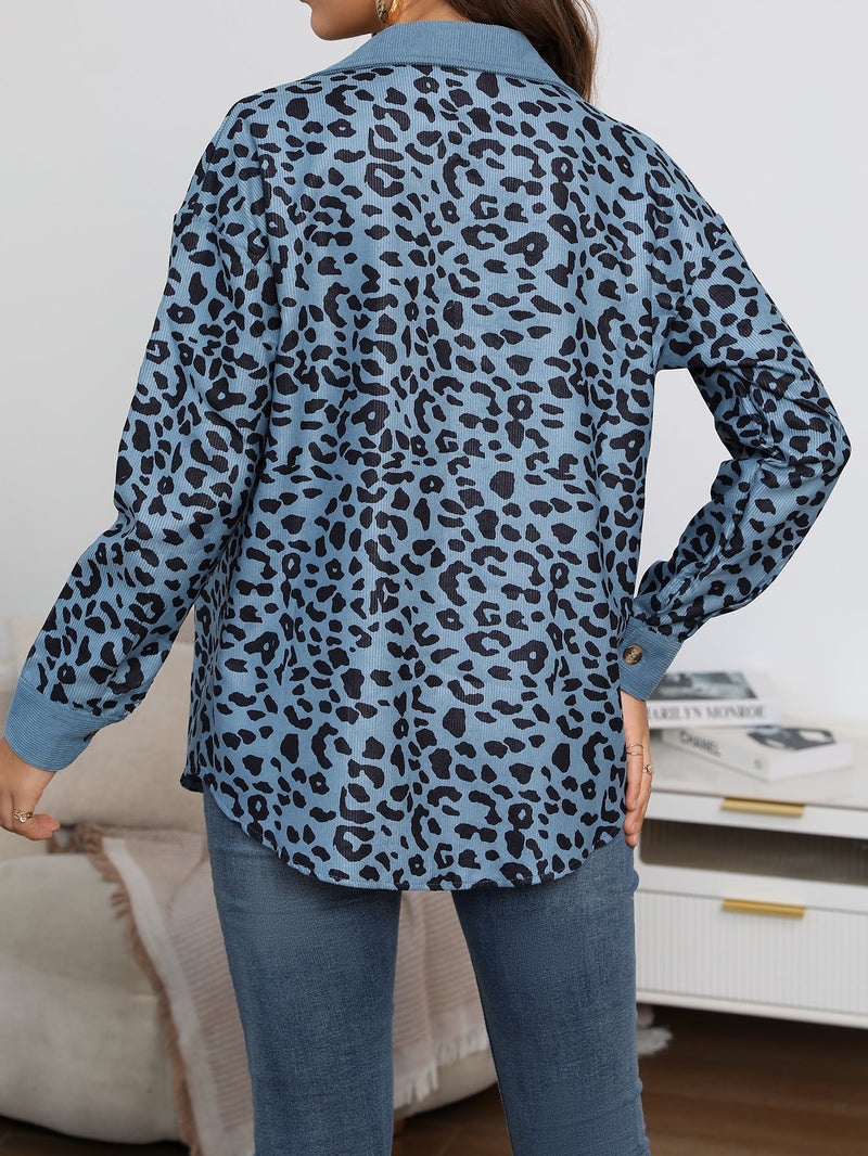 Camilla Herfst Jas | Comfortabele oversized jas met luipaard print