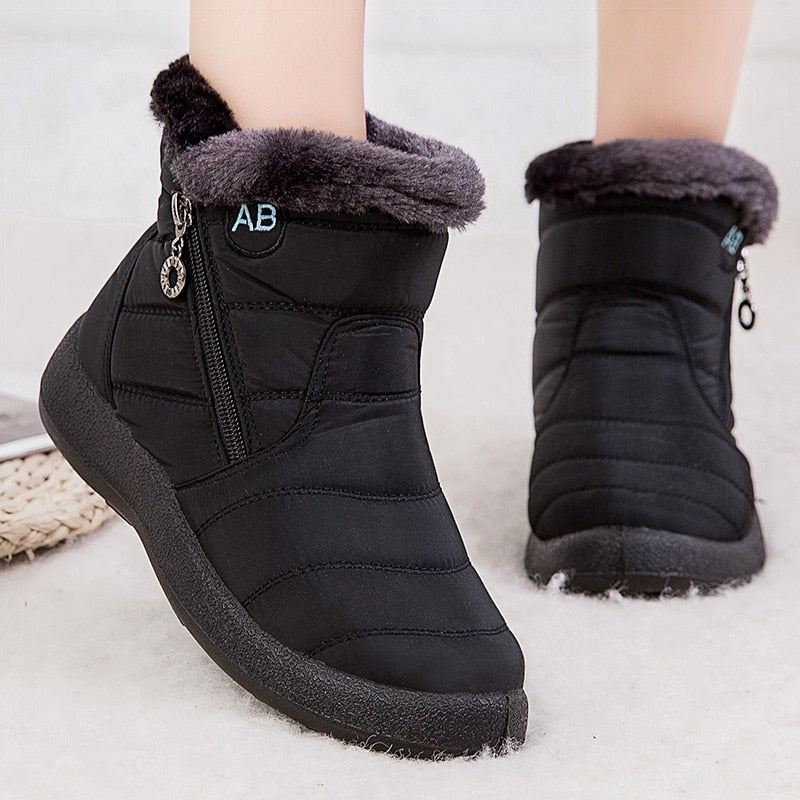 Olivia Laarzen | Warme snowboots met fleece voering voor dames